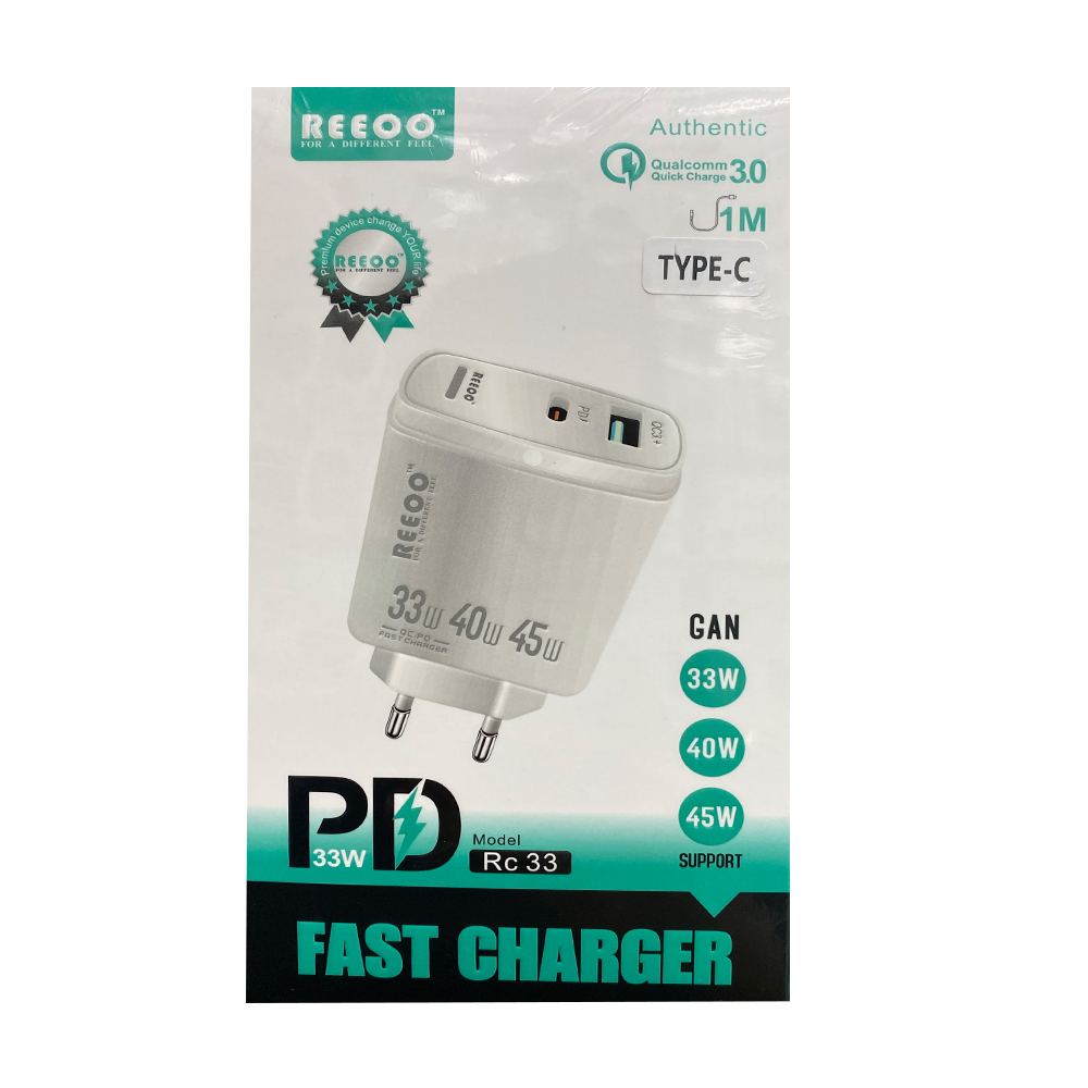Reeoo PD 33W Charger । iDorkar.com